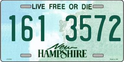 NH license plate 1613572