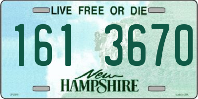 NH license plate 1613670