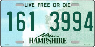 NH license plate 1613994