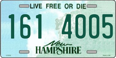 NH license plate 1614005