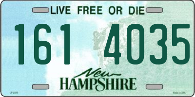 NH license plate 1614035