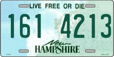 NH license plate 1614213