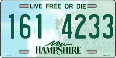 NH license plate 1614233