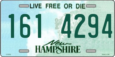 NH license plate 1614294