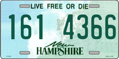 NH license plate 1614366