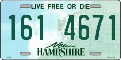 NH license plate 1614671