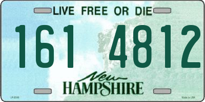 NH license plate 1614812
