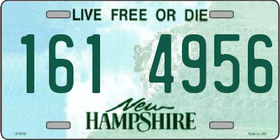 NH license plate 1614956