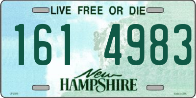 NH license plate 1614983