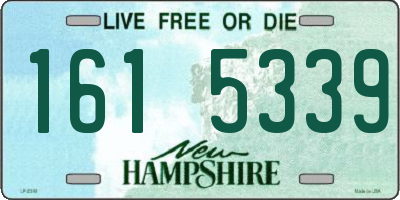 NH license plate 1615339