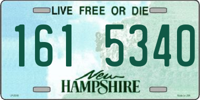NH license plate 1615340
