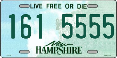 NH license plate 1615555