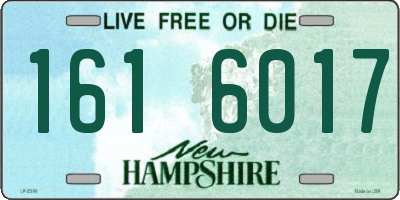 NH license plate 1616017