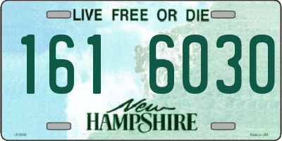 NH license plate 1616030