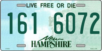 NH license plate 1616072