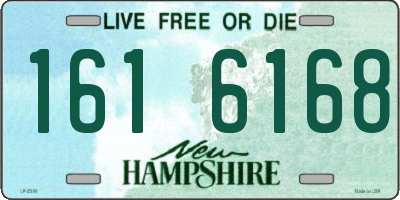 NH license plate 1616168
