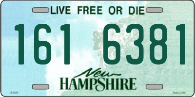 NH license plate 1616381