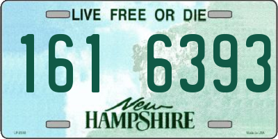 NH license plate 1616393