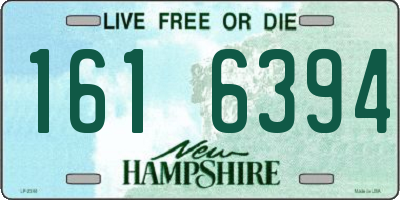 NH license plate 1616394