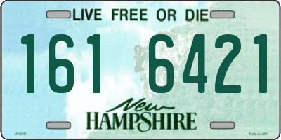 NH license plate 1616421