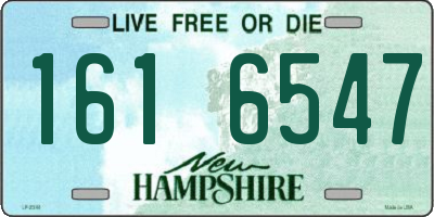 NH license plate 1616547