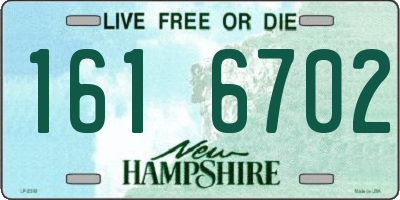 NH license plate 1616702