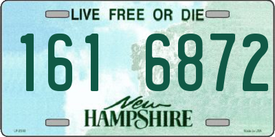 NH license plate 1616872
