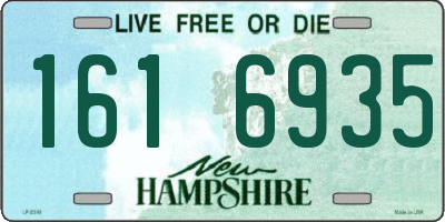 NH license plate 1616935