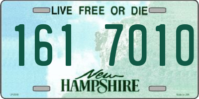 NH license plate 1617010