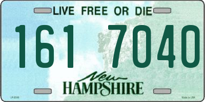 NH license plate 1617040