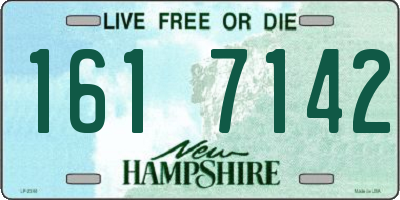 NH license plate 1617142