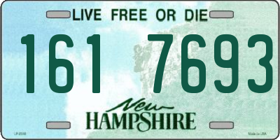 NH license plate 1617693
