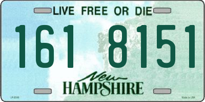 NH license plate 1618151
