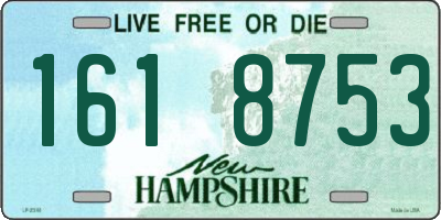 NH license plate 1618753
