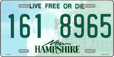 NH license plate 1618965