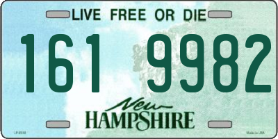 NH license plate 1619982