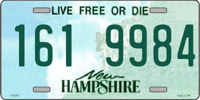 NH license plate 1619984