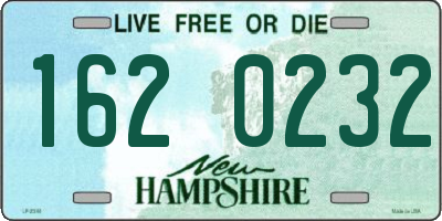 NH license plate 1620232