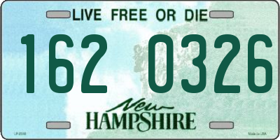 NH license plate 1620326