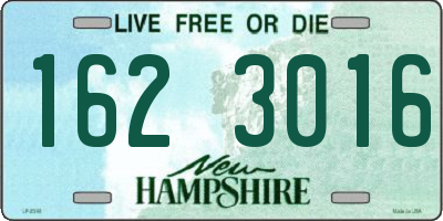NH license plate 1623016