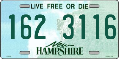 NH license plate 1623116