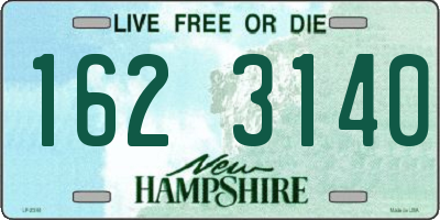 NH license plate 1623140