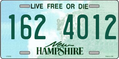 NH license plate 1624012