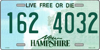NH license plate 1624032