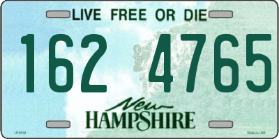 NH license plate 1624765