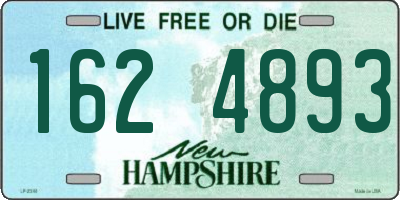 NH license plate 1624893
