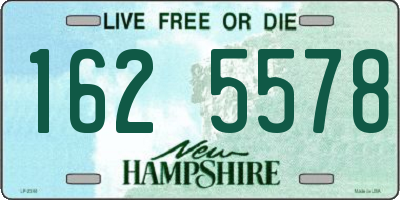 NH license plate 1625578