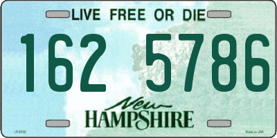 NH license plate 1625786