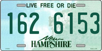 NH license plate 1626153