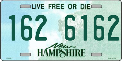 NH license plate 1626162